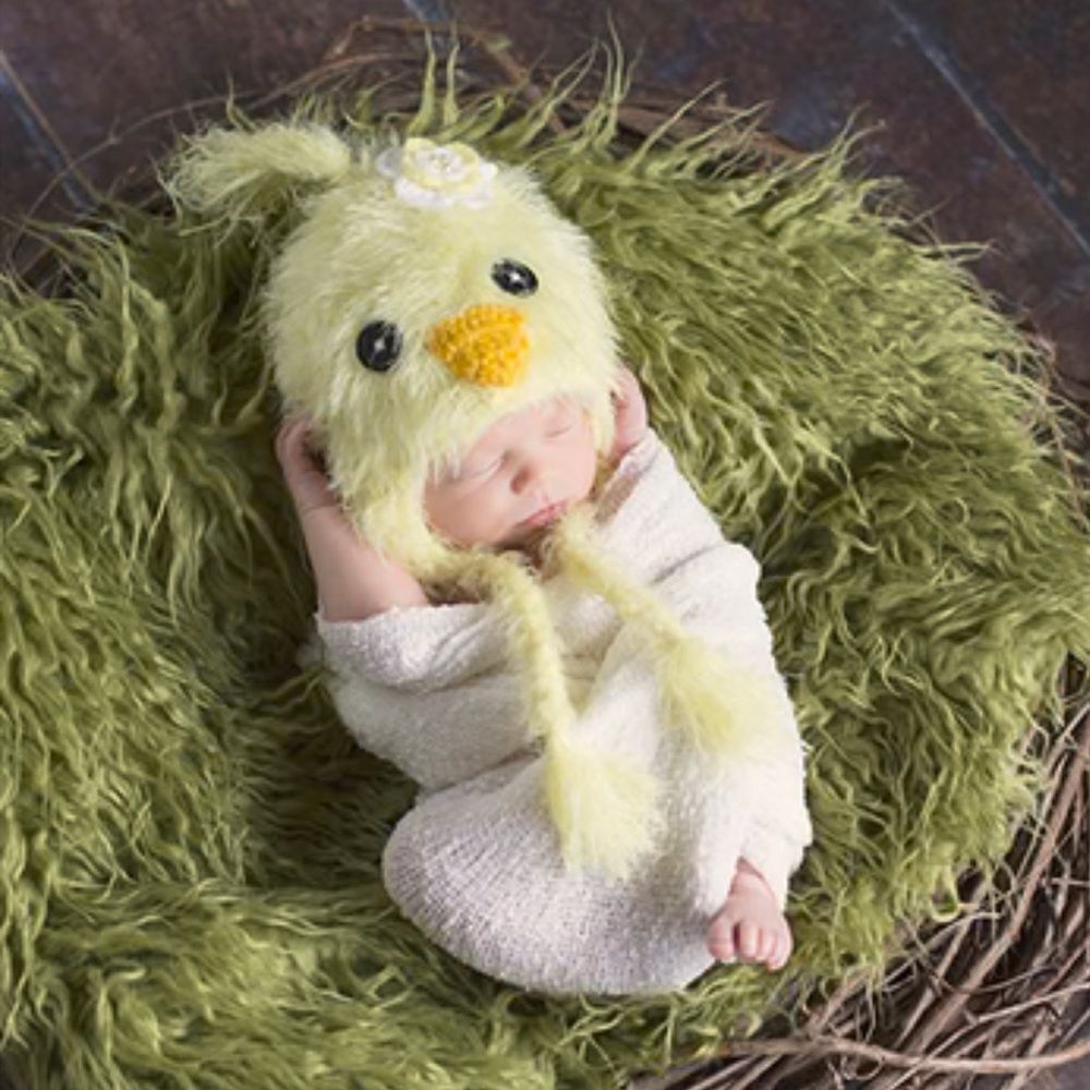 Daisy Baby Unisex Infant Beanie Hat Lennox Yellow Chic Photography 0-6 month NEW